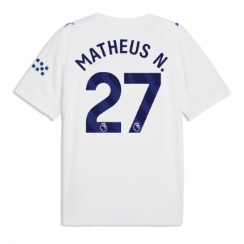 Manchester City Matheus Nunes #27 Maglia Gara Terza Repliche 2026-27 Maniche Corte